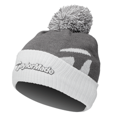 TaylorMade Bobble Beanie Grey