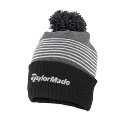 TaylorMade Bobble Beanie Black/Grey