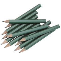 golf blyanter i grøn 10 stk 