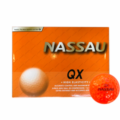 Nassau QX Soft Orange Golf Bolde (12 stk)