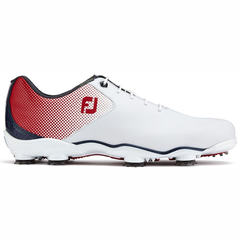 FootJoy Mens DNA Helix Golf Shoes Hvid/Rød