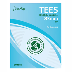 Backup Biodegradable Tees 83mm (80 stk)
